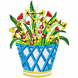 Flowers Embroidery Design 4